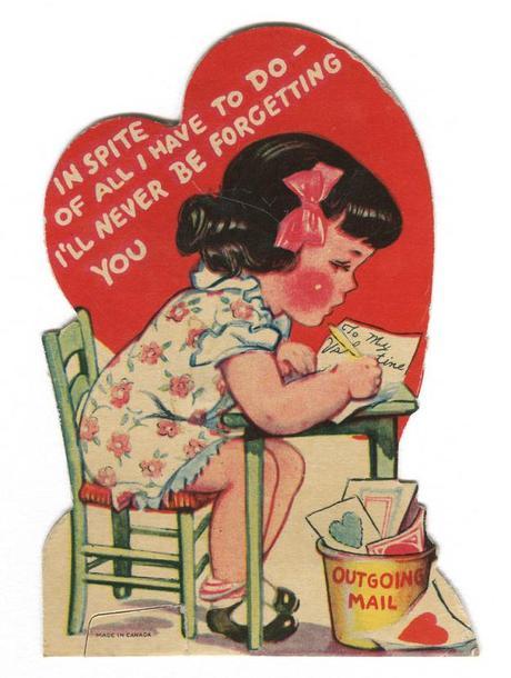 Vintage valentine image courtesy Karen Horton on Flickr.