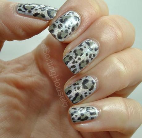Holographic Leopard Nails