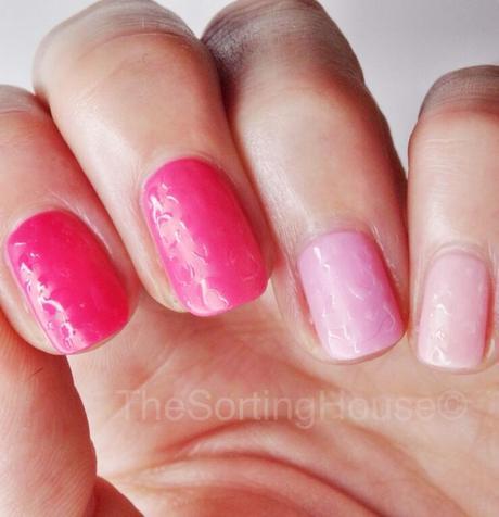 Matte Pink Ombre Leopard Print Nails