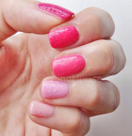 Matte Pink Ombre Leopard Print Nails