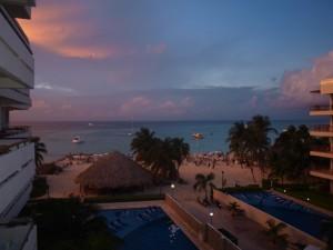 Isla Mujeres Sunset from Ixchel Beach Hotel.