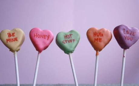 Love Heart Sweets Inspired Cake Pops The World’s Top 10 Best Conversation Heart Party Foods