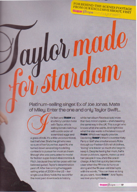 Taylor Swift, Miley Cyrus - Sugar UK June 2009