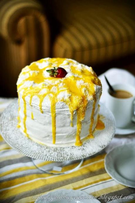 Coconut Orange Marshmallow Cake / Кокосово-Апельсиновый Торт с Маршмеллоу