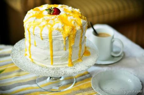 Coconut Orange Marshmallow Cake / Кокосово-Апельсиновый Торт с Маршмеллоу