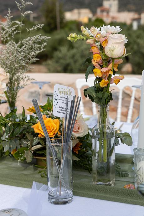 Modern wedding with a wonderful variety of blooms