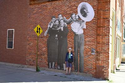 WHEAT PASTE MURALS CELEBRATE LOCAL HISTORY, Grinnell, Iowa