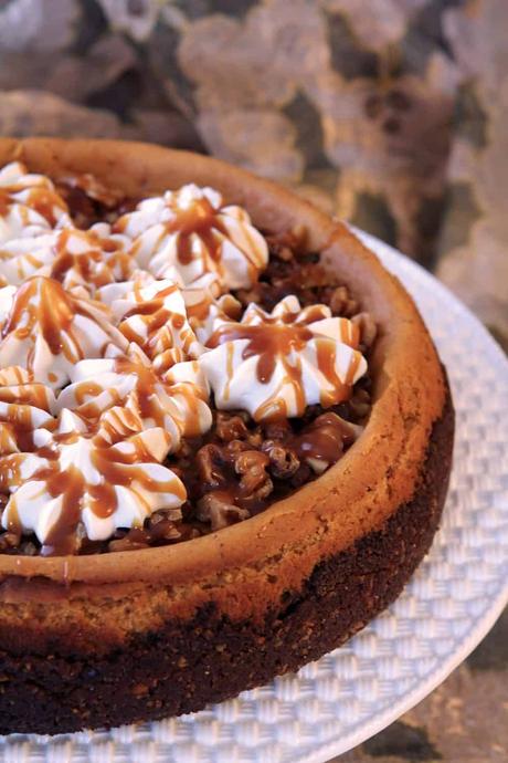 Pumpkin Cheesecake with Walnuts