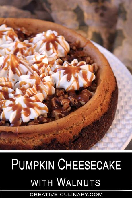 Pumpkin Cheesecake with Walnuts