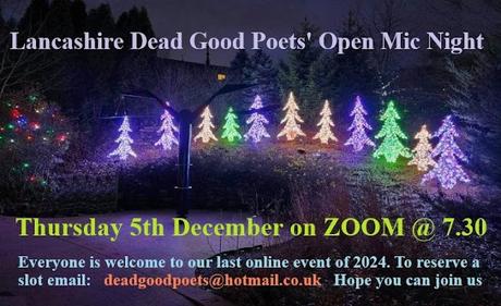 Lancashire Dead Good Poets' December Open Mic Night