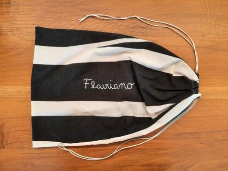 Handmade bag for Irish dance shoes with embroidered name