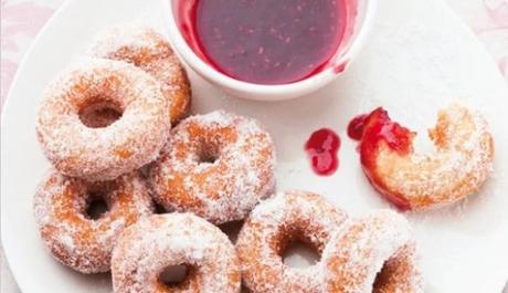 Mini doughnuts with jam perfect sufgoniyot