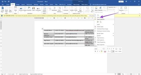 How to Convert a Word Table to Microsoft Excel in 5 Simple Steps