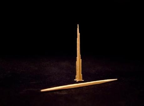 Burj Khalifa Toothpick Sculpture by Steven Backman