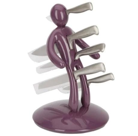 Ethos Aubergine Voodoo Man Knife Block