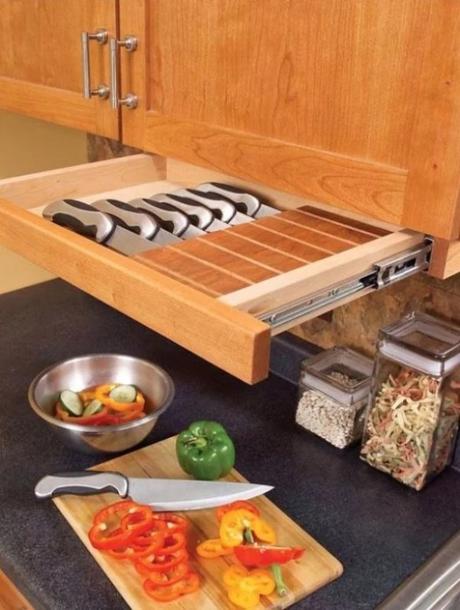 Kid-Safe Under the Cabinet Knife Block