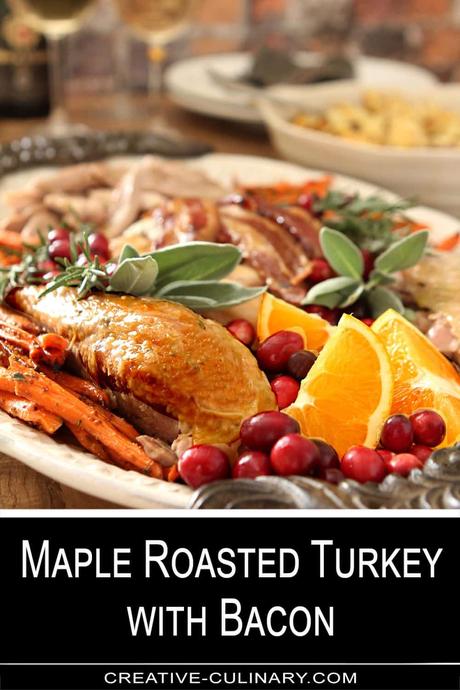 Maple Roasted Turkey with Bacon