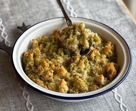 Herby Bread & Butter Stuffing for Two