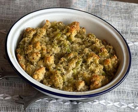 Herby Bread & Butter Stuffing for Two