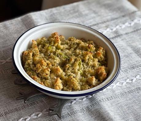 Herby Bread & Butter Stuffing for Two