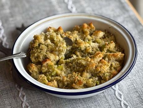 Herby Bread & Butter Stuffing for Two