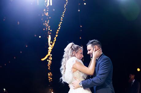 Romantic summer wedding with white calla lilies | Eleni & Panos