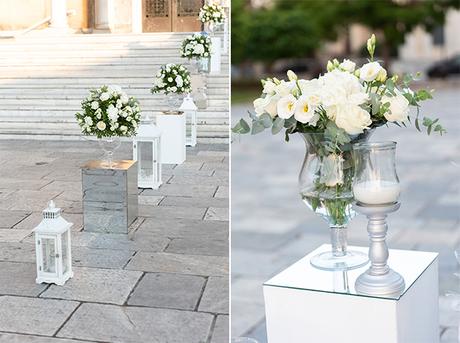 Romantic summer wedding with white calla lilies | Eleni & Panos