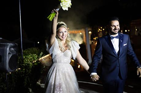 Romantic summer wedding with white calla lilies | Eleni & Panos