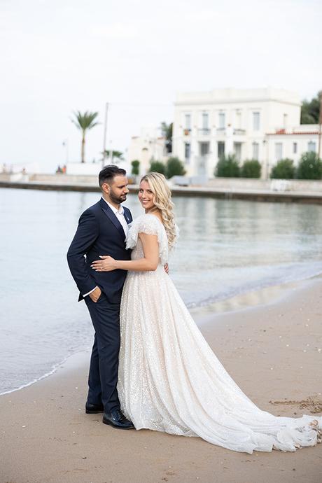 Romantic summer wedding with white calla lilies | Eleni & Panos