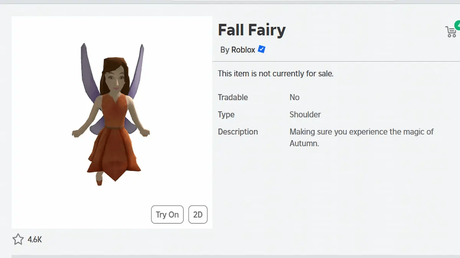 Roblox Fall Fairy