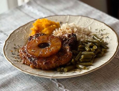 Brown Sugar Pineapple Pork Chops (for one)