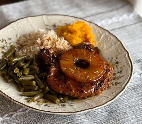 Brown Sugar Pineapple Pork Chops (for one)