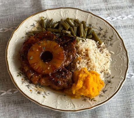 Brown Sugar Pineapple Pork Chops (for one)