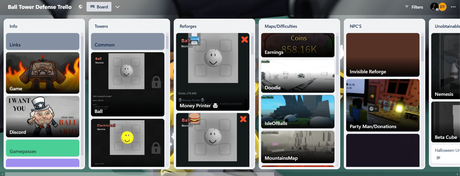 Ball Tower Defense Trello 