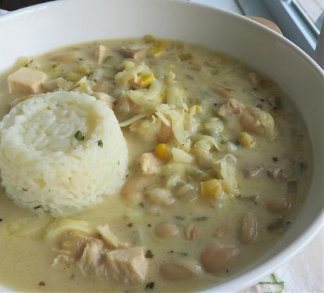 Rich and Creamy White Turkey Chili