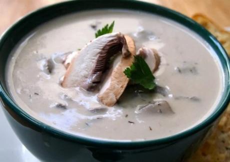 Cashew Cream of Mushroom Soup