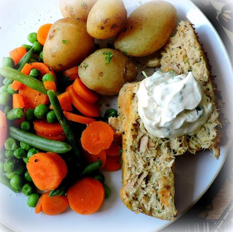 Tuna Loaf with Mustard Cream