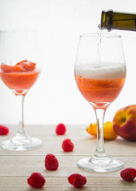 Peach Bellinis (Frozen)