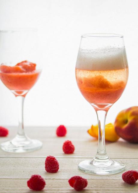 Peach Bellinis (Frozen)