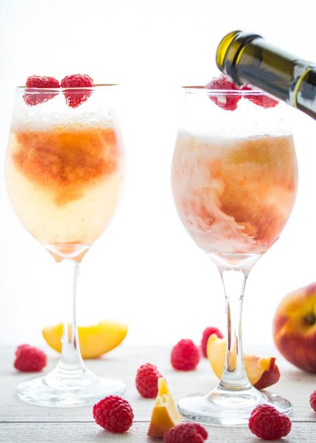 Peach Bellinis (Frozen)