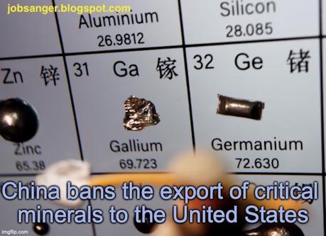 China Bans Shipping Critical Minerals To The United States