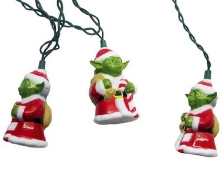 Santa Yoda String Lights