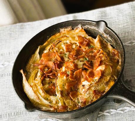 Bacon & White Cabbage Gratin