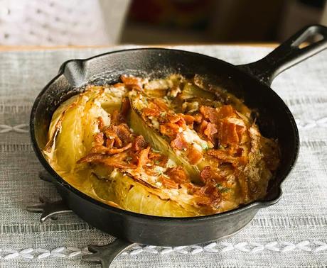 Bacon & White Cabbage Gratin