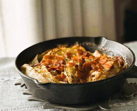 Bacon & White Cabbage Gratin