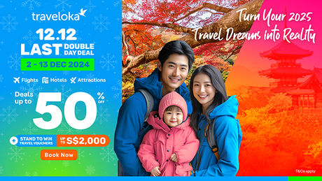 Traveloka 12.12 Last Double Day Deal: Up to 50% Off for Winter Escapes, Beach Retreats, and More!