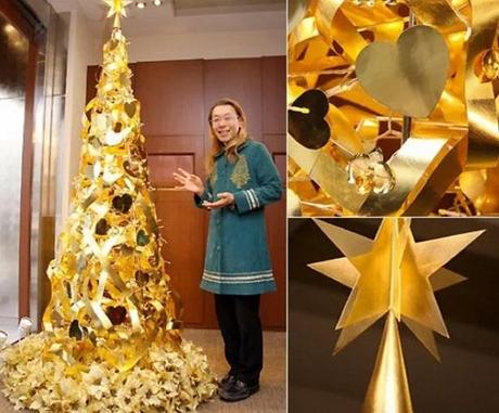 Shogo Kariyazaki Christmas Tree Made From Gold