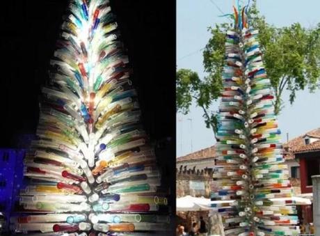 Murano Masters Christmas Tree Made From Glass Pipes