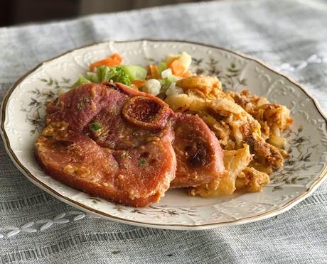 Old Fashioned Baked Ham Steak