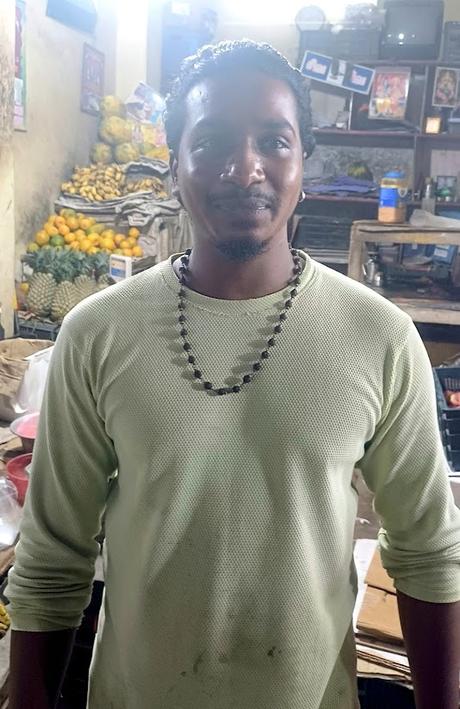 Good shopkeeper - fruits at Kaladipet Good shopkeeper - fruits at Kaladipet